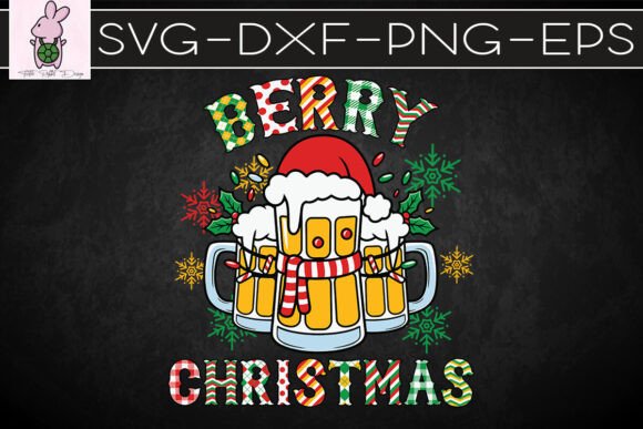 Berry Christmas Beer Funny SVG