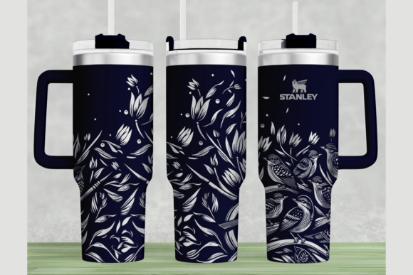 Birds Stanley 40oz Laser Wrap SVG