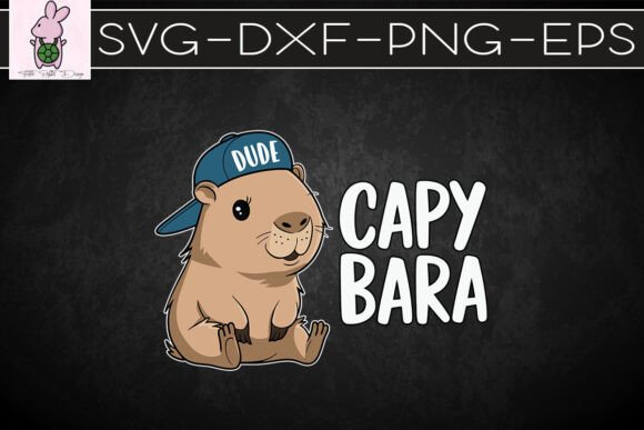 Capybara Dude with Cap SVG
