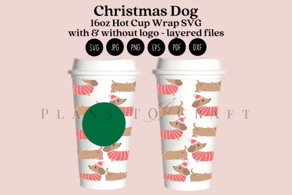 Christmas Dog Tumbler Wrap