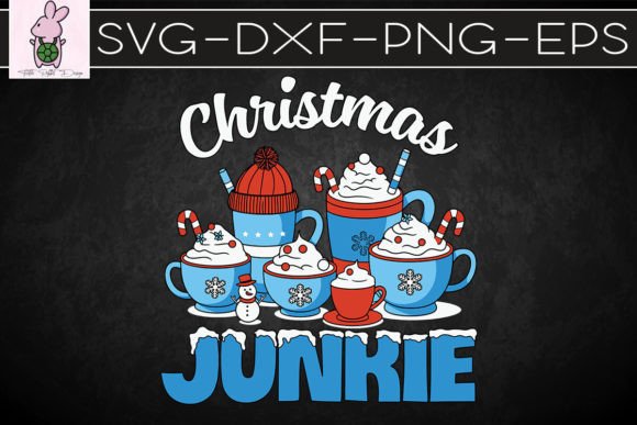 Christmas Junkie Coffee Cold Snow SVG