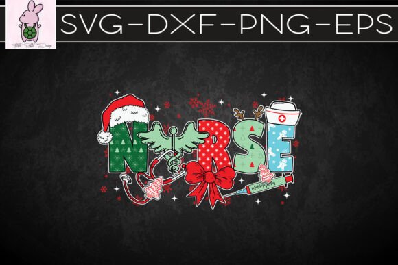 Christmas Nurse Christmas Lights SVG