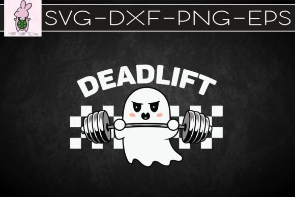 Dead Lift Funny Halloween Ghost SVG