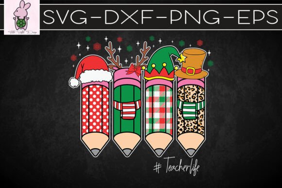 Fun Christmas Pencils SVG for Real Projects