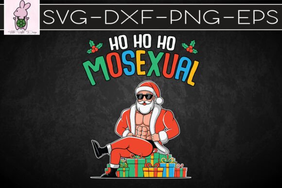 Ho Ho Ho Mosexual Santa LGBT Puns SVG
