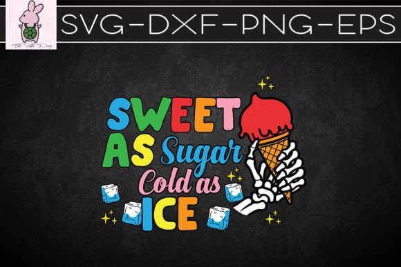 Ice Cream Skull Skeleton Cold Ice SVG