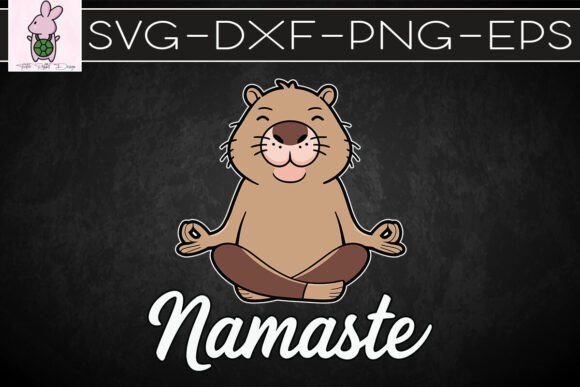 Meditating Capybara Namaste SVG