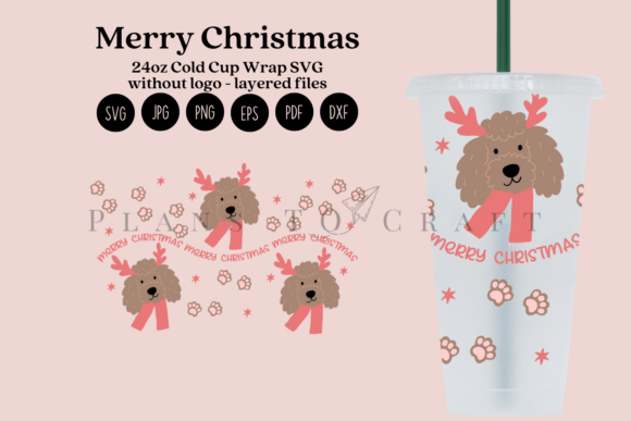 Merry Christmas 24oz Cold Cup Tumbler