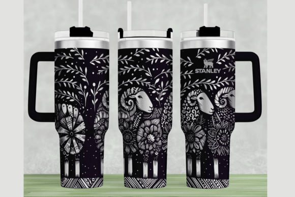 Sheep Art Stanley 40oz Laser Wrap SVG
