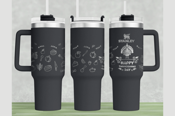 Thanksgiving Stanley 40oz Laser Wrap SVG